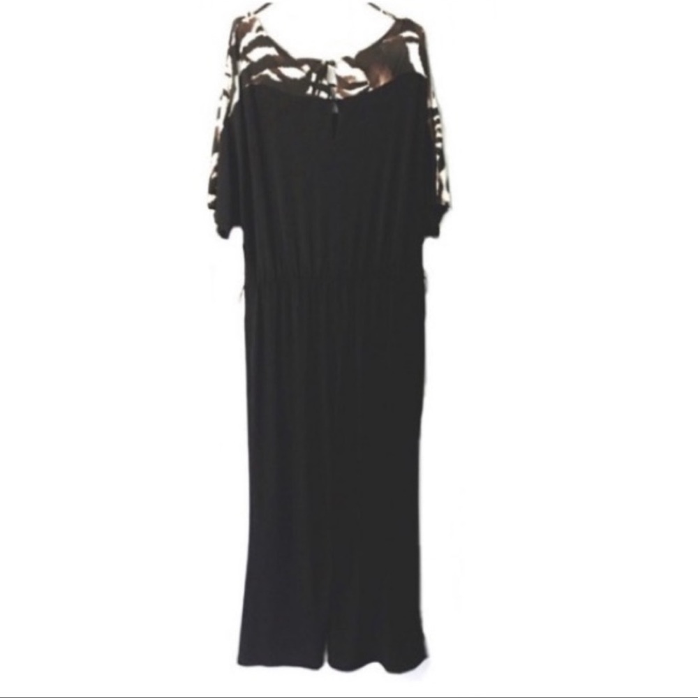 Avenue Jumpsuit Stretch 18/20 Plus Size Black NWT